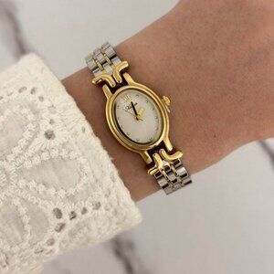 Sku:0398 cute gold silver mini watch metal bracelet vintage style +in a gift bag